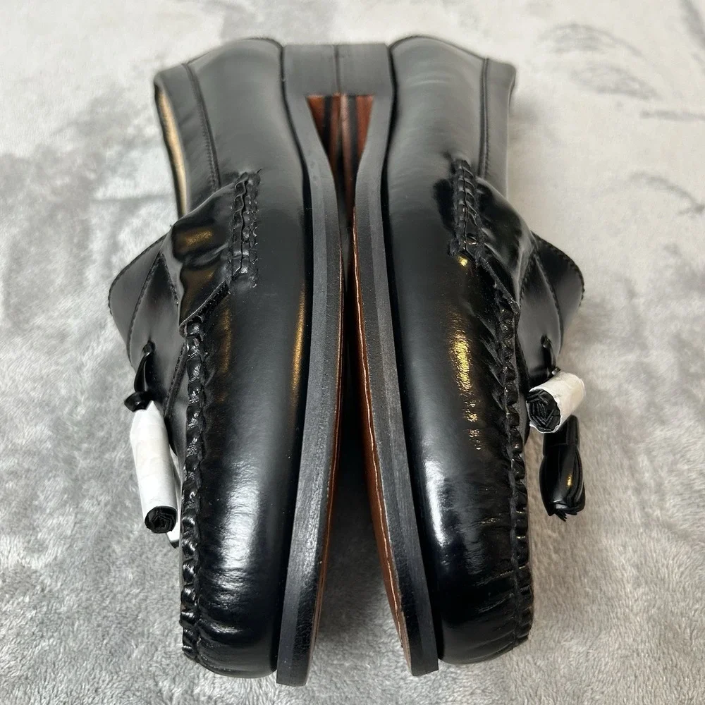 Kirkland Signature American Vintage All Leather Shoes Black Men's Loafers Sz 8 D